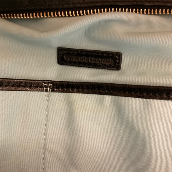 Cynthia Rowley black leather tote bag - Picture 7 of 11